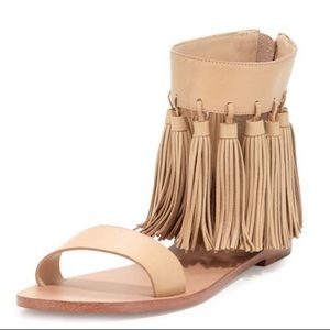 Loeffler Randall Lark Fringe Sandals (NEW IN BOX)